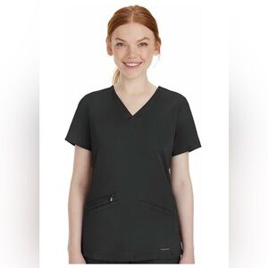 Healing Hands Mariah Scrub Top Black 3XL New with tags